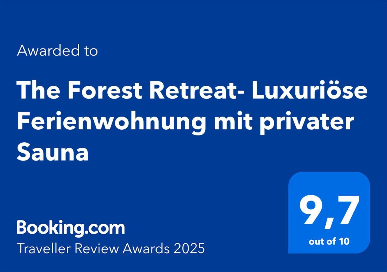 The Forest Retreat- Luxurioese Ferienwohnung Mit Privater Sauna Wermelskirchen Exterior foto
